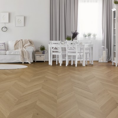 Light Oak Chevron Flooring