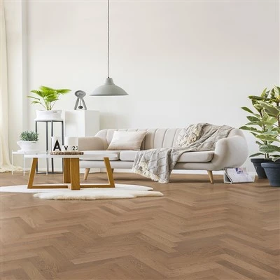 Smoked Herringbone Flooring